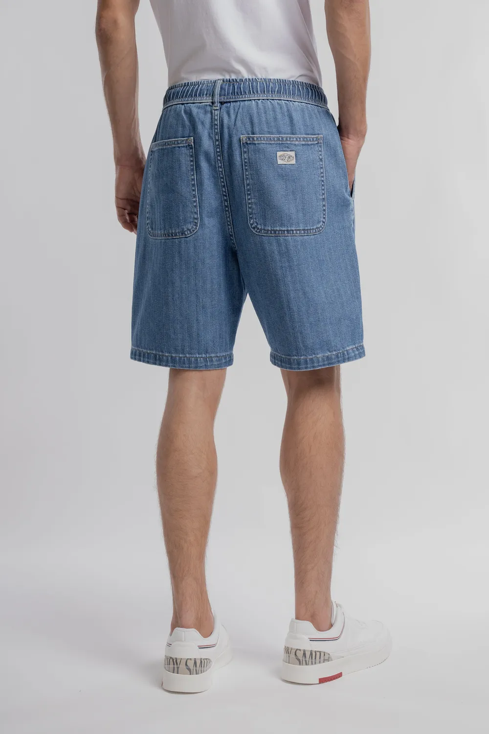 Teddy Smith S-Anton shorts uomo indigo denim elasticizzato