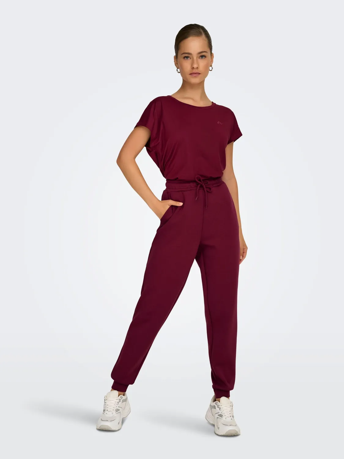 ONLY Onplounge Pantaloni Tuta vita alta felpa