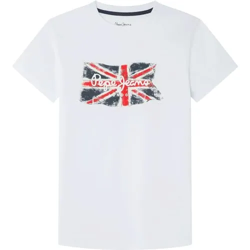 Pepe Jeans Clag Jr t-shirt bambino 10 anni bianca