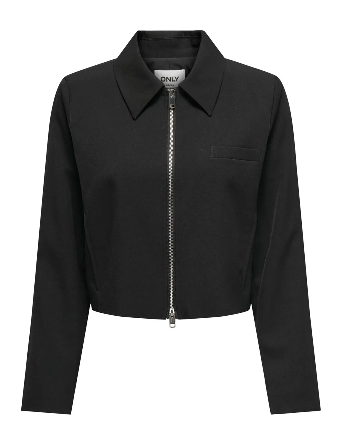 ONLY Onlhelene Life L/S Zip Jacket Cc Tlr Giacca Bianco Grigio 42