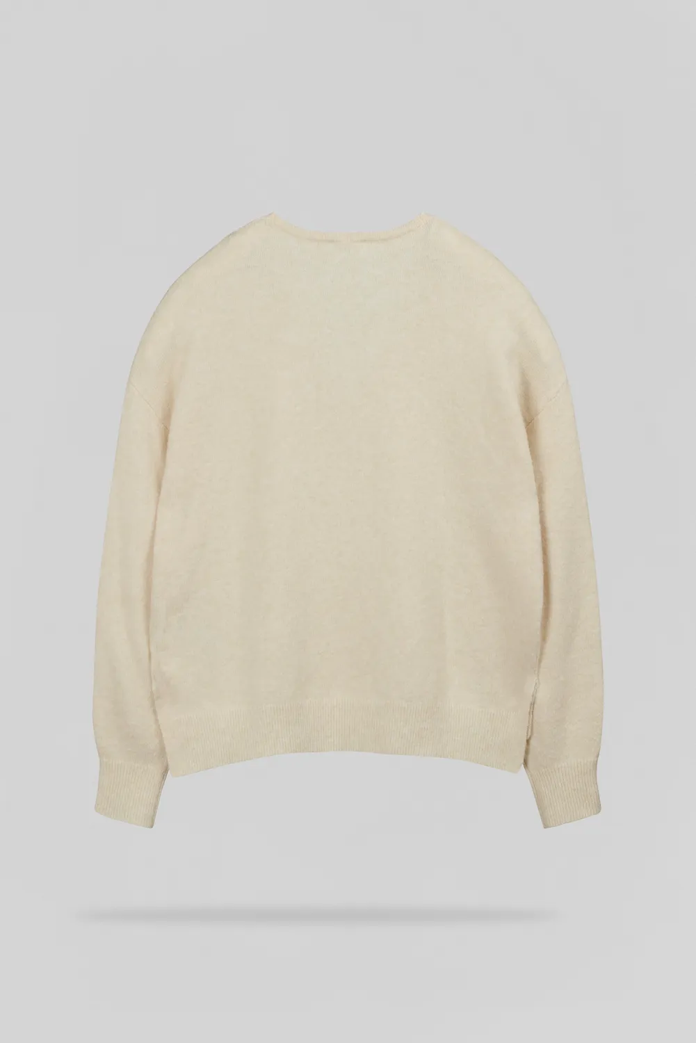 Teddy Smith P-Billie Beige Chiné Maglione Donna Scollo V Ampio
