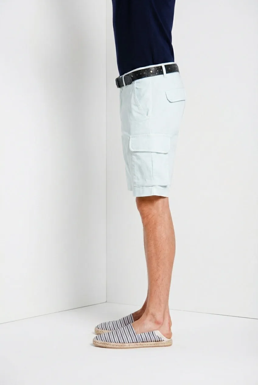 Mason's Chile Bermuda Cargo Uomo Celeste Slim