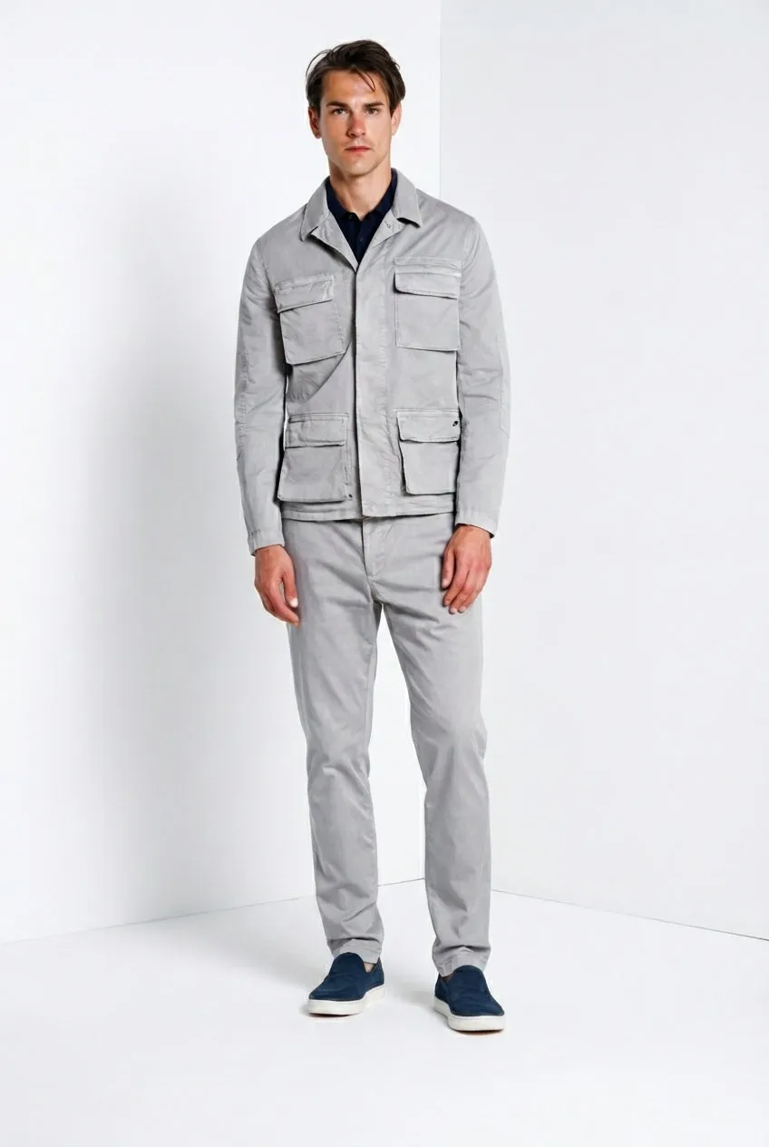 Mason's Flyshirt giubbotto overshirt basalto stretch