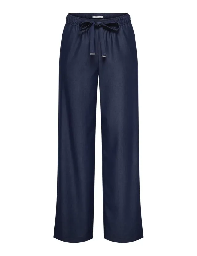 ONLY Onliria Life pantaloni donna larghi 38W/32L chambray