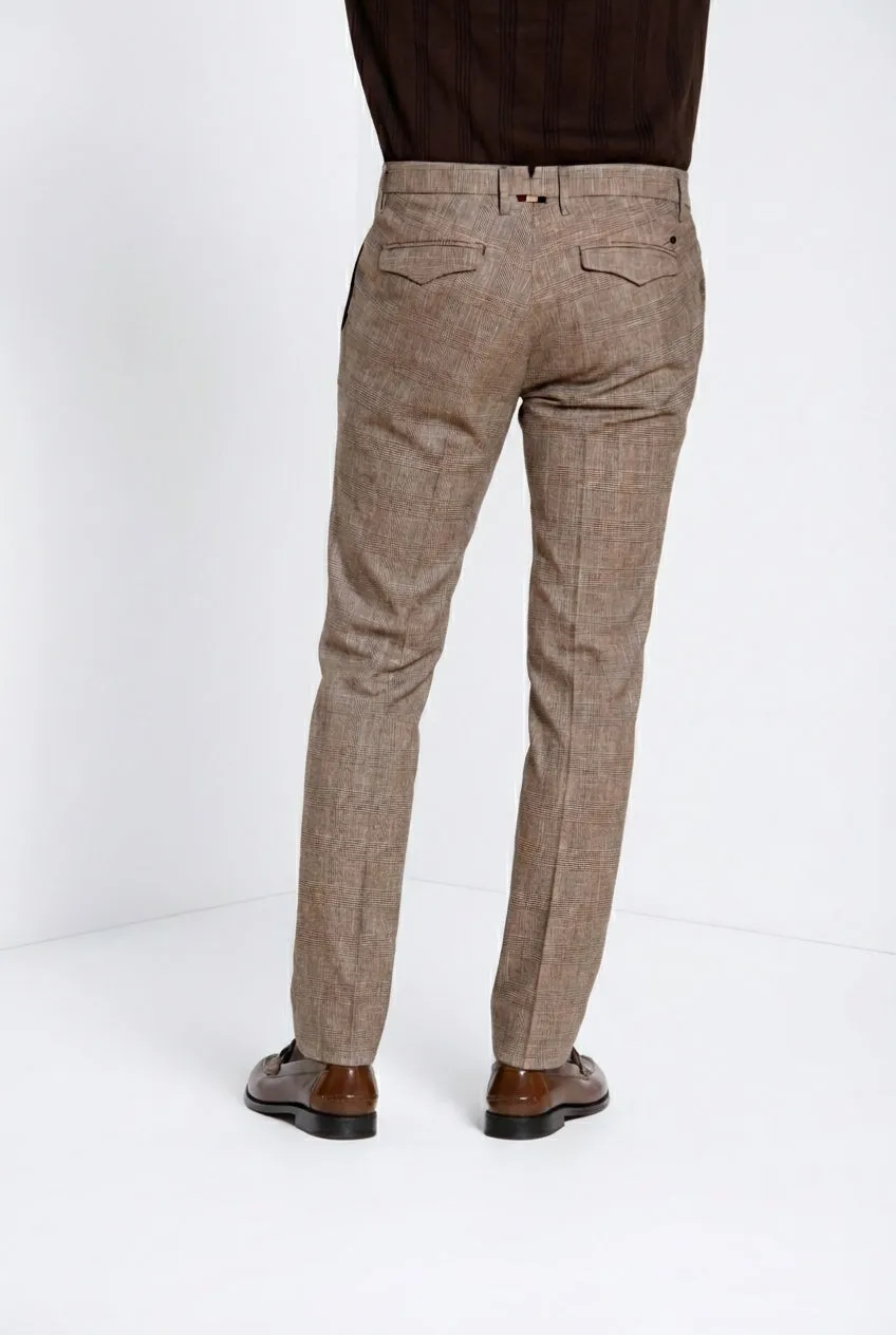 Mason's Torino City chino uomo galles slim testa di moro