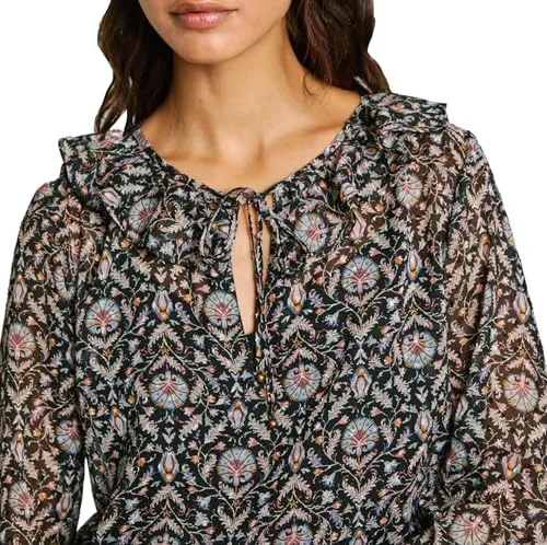 Pepe Jeans camicetta donna manica lunga chiffon volant