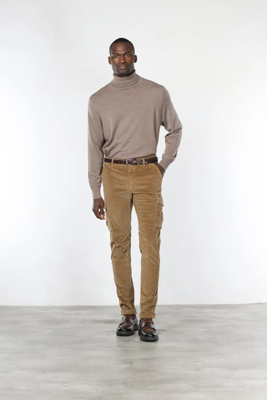 Mason's Chile Cargo Uomo Cammello Extra Slim Velluto