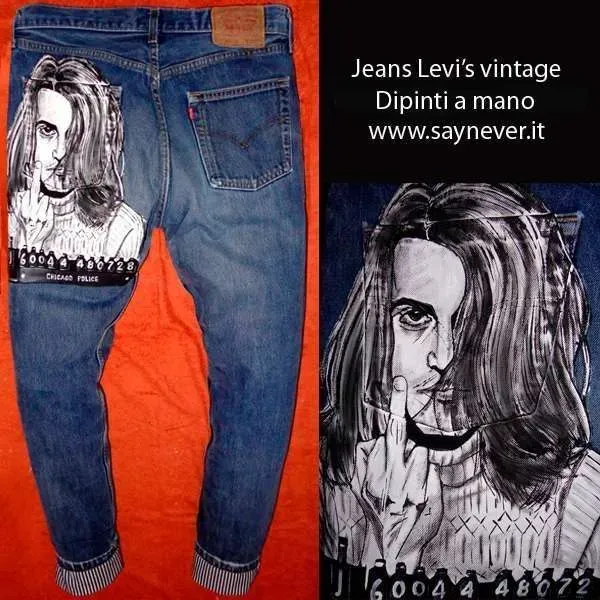 Levi’s Vintage Blow Johnny Depp jeans dipinti a mano