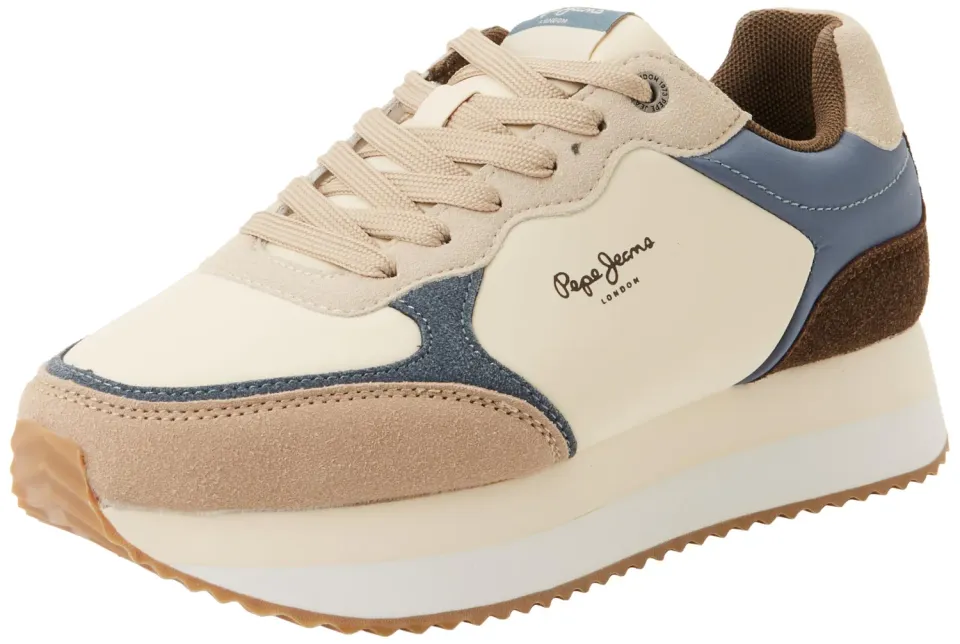 Pepe Jeans W High Runner Sneakers Donna Rosa Nudo 36