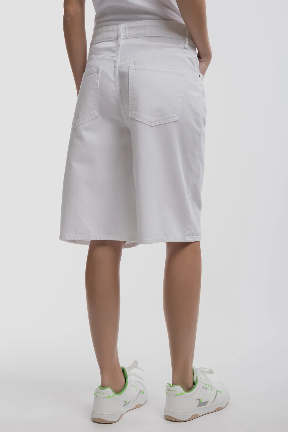 Teddy Smith S-Tomboy short bermuda donna bianco cotone