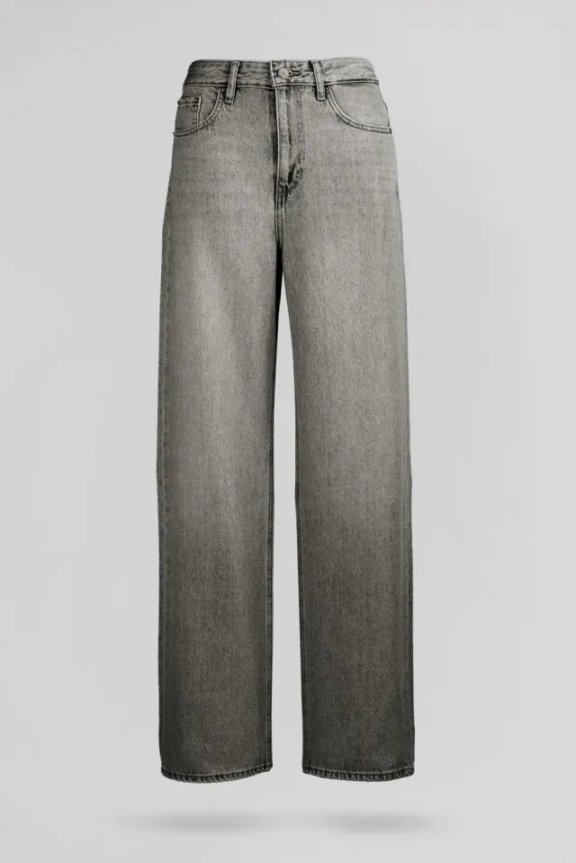 Teddy Smith P-Electra Grey jeans dritto donna grigio