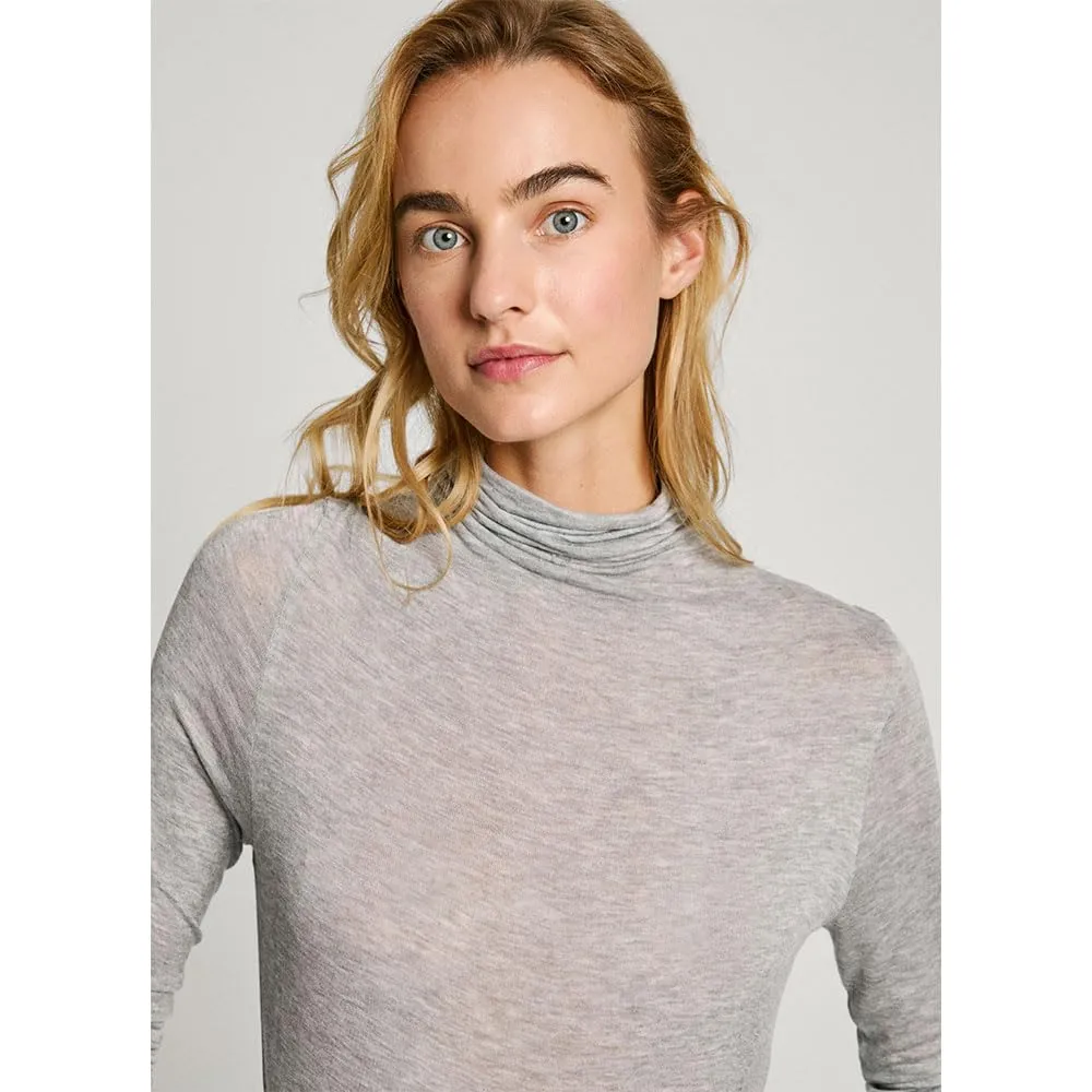 Pepe Jeans Elva T-Shirt Donna M Manica Lunga Collo Alto
