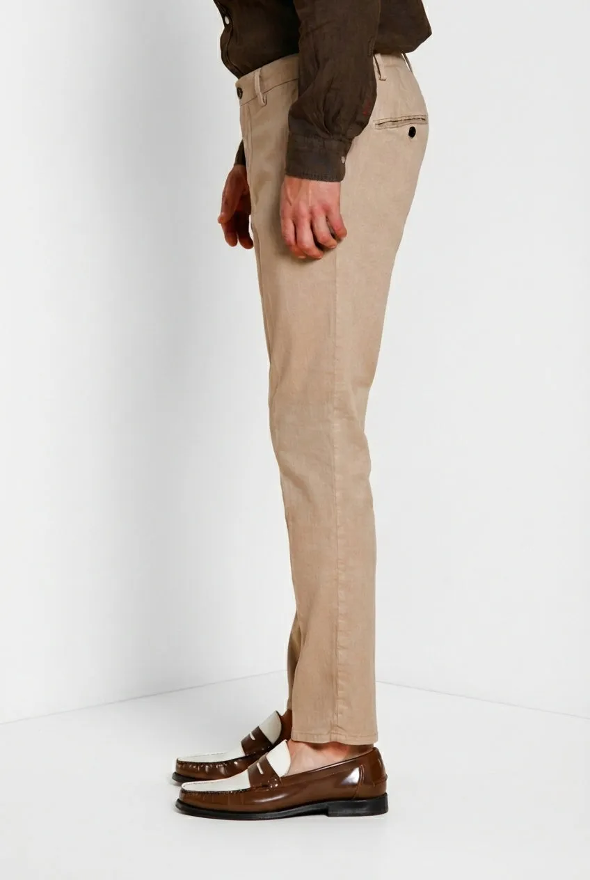 Mason's Milano Jogger chino uomo lino beige extra slim