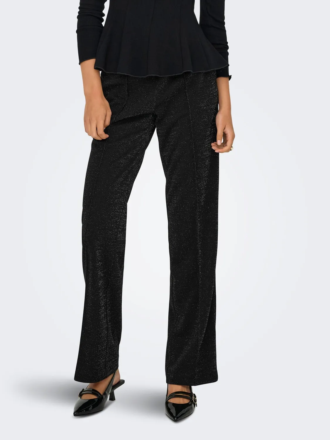 ONLY Onlpoptrash Suki Alya Life Glitter pantaloni M x 32L