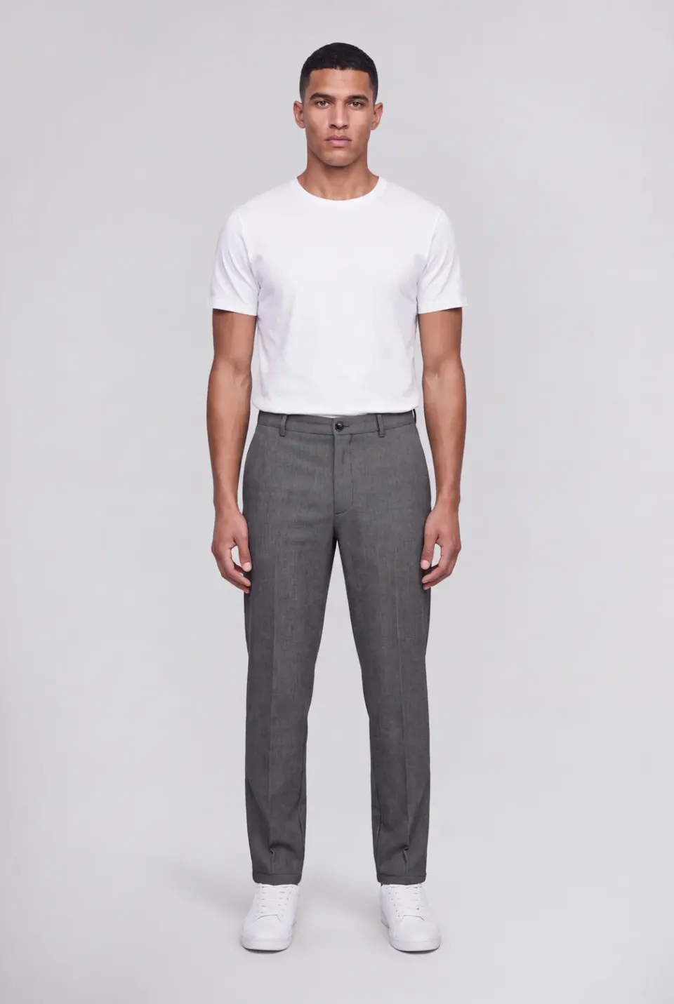 Teddy Smith P-Conrad pantaloni grigio chiné bistretch
