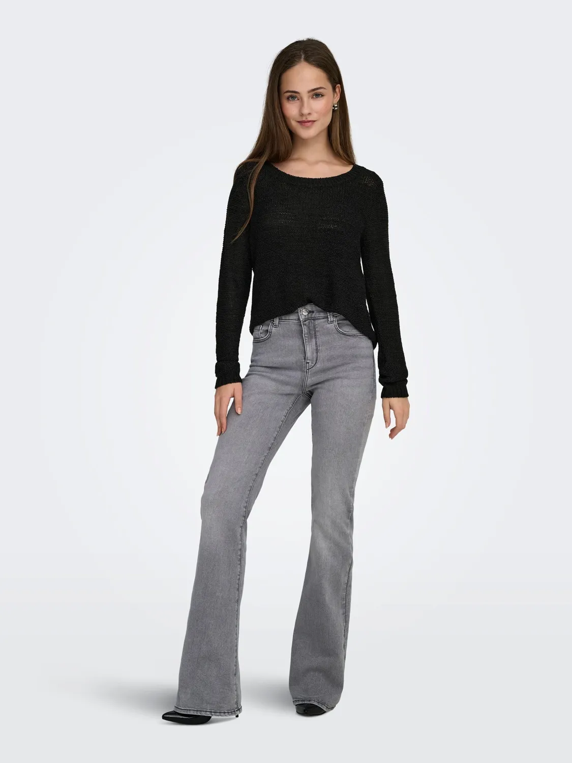 ONLY Ongeena pullover girocollo nero regular fit