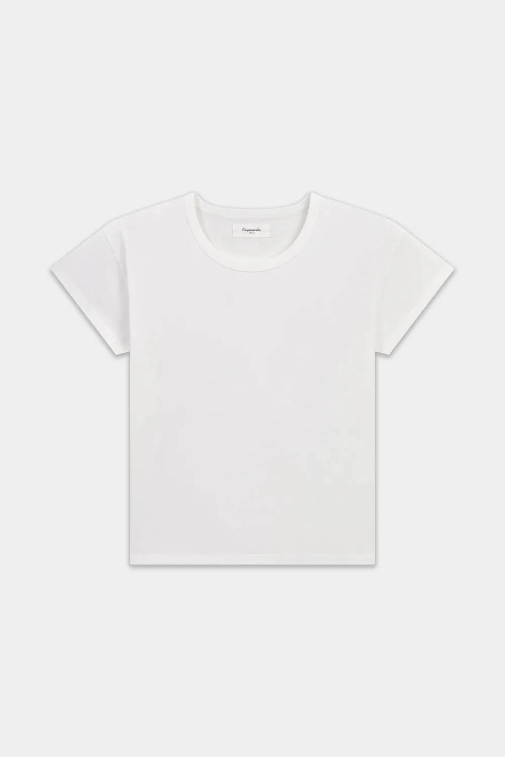 Acquaverde t-shirt lunga Off White effetto usato cotone