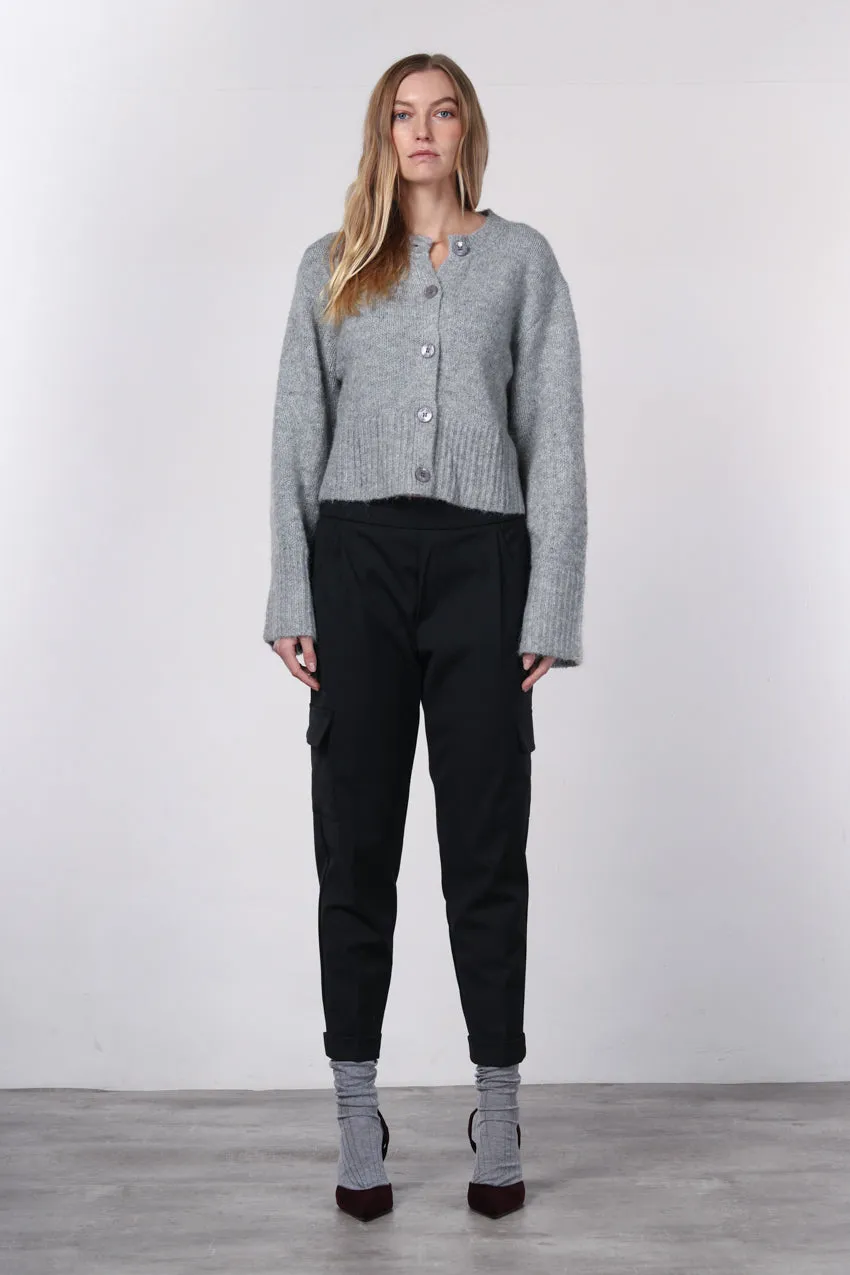 Mason's Chile Jogger pantalone donna nero lana relaxed