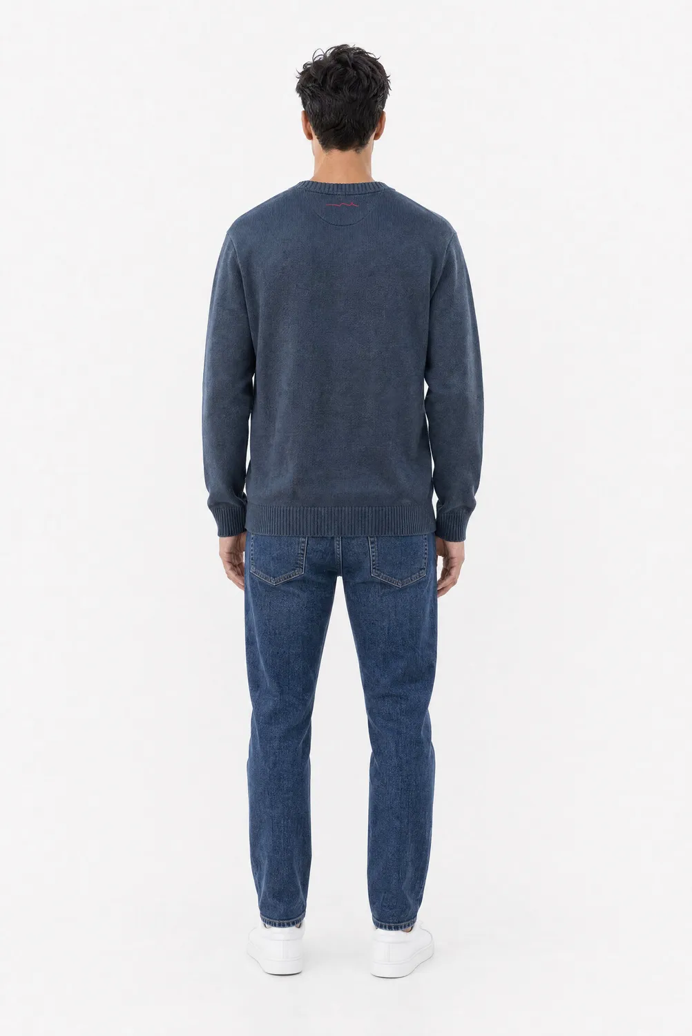 Teddy Smith P-Jimmy Maglione Girocollo Uomo Grigio Meteore Cotone