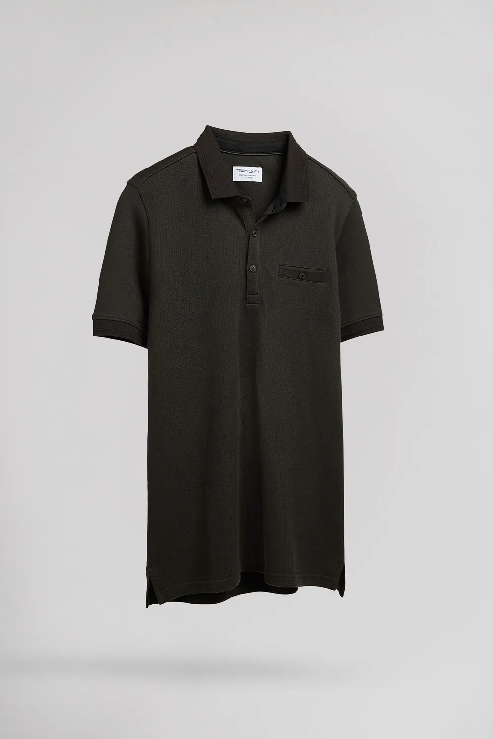 Teddy Smith P-Wesley MC polo uomo kaki scuro cotone