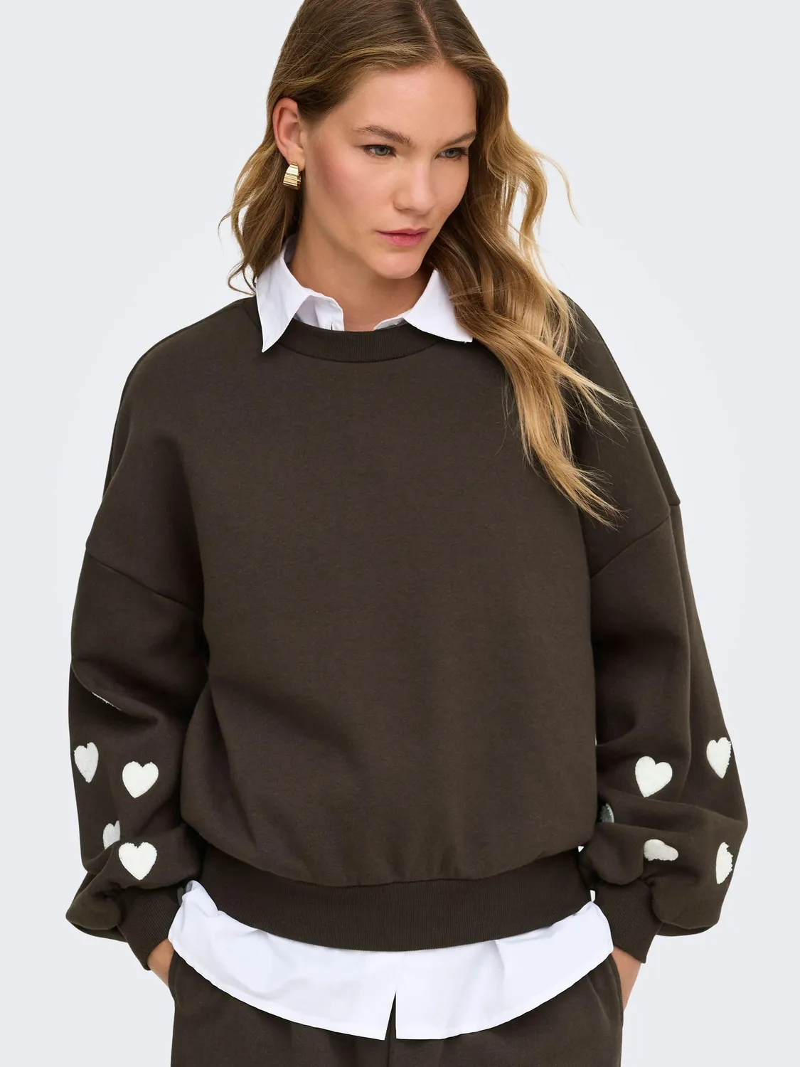 ONLY Onlmacy L/S O-Neck felpa girocollo box fit