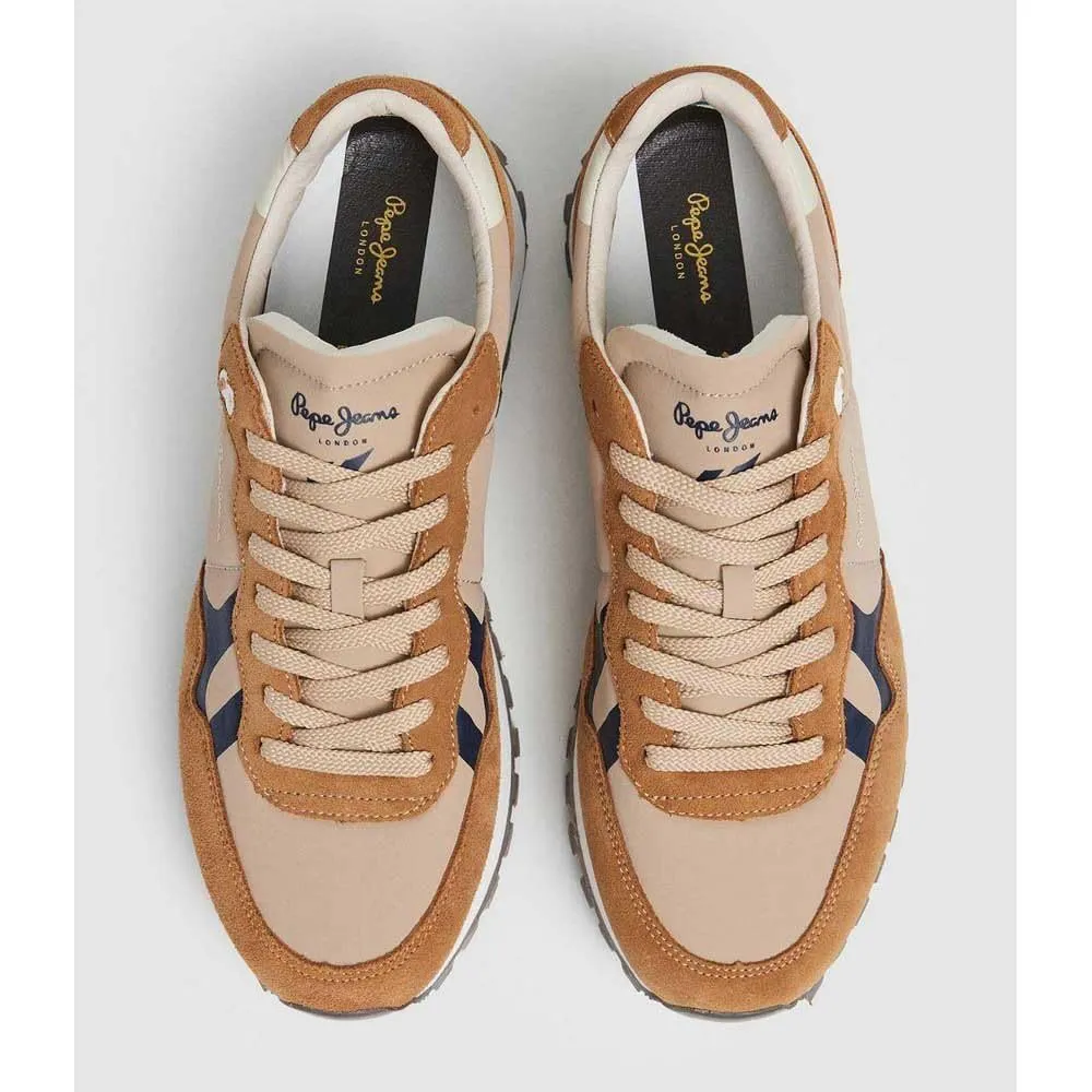 Pepe Jeans Brit-On sneaker uomo pelle blu navy