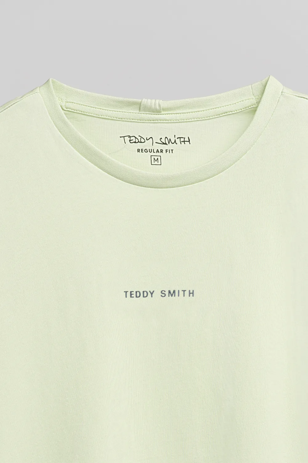 Teddy Smith T-Soy 2 MC T-Shirt Uomo Verde Nacre Cotone