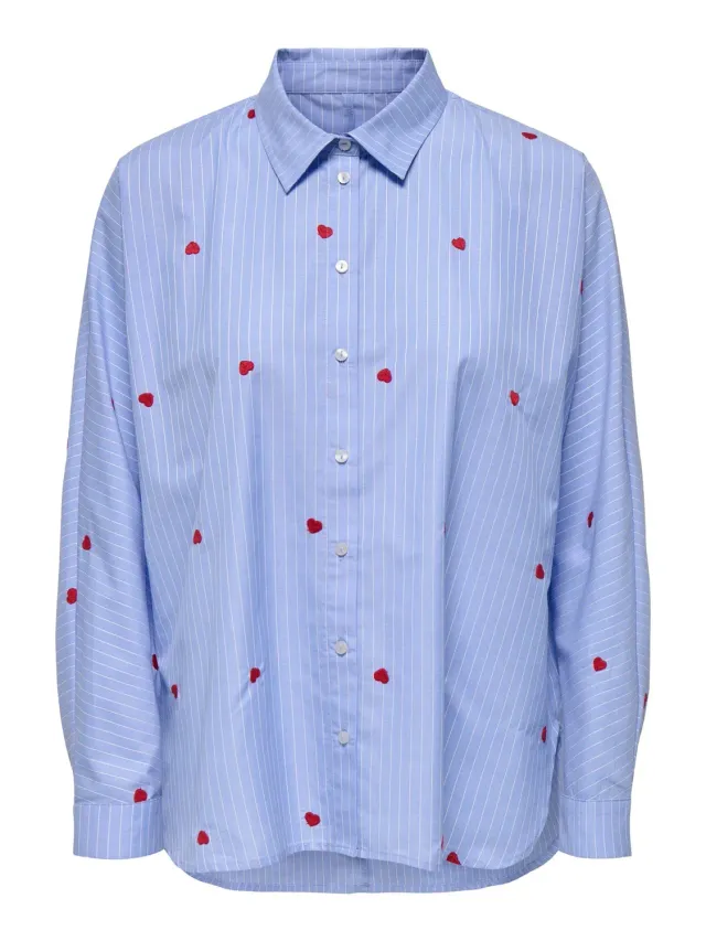 ONLY Onlnew Camicia Donna Manica Lunga Cotone32 IT