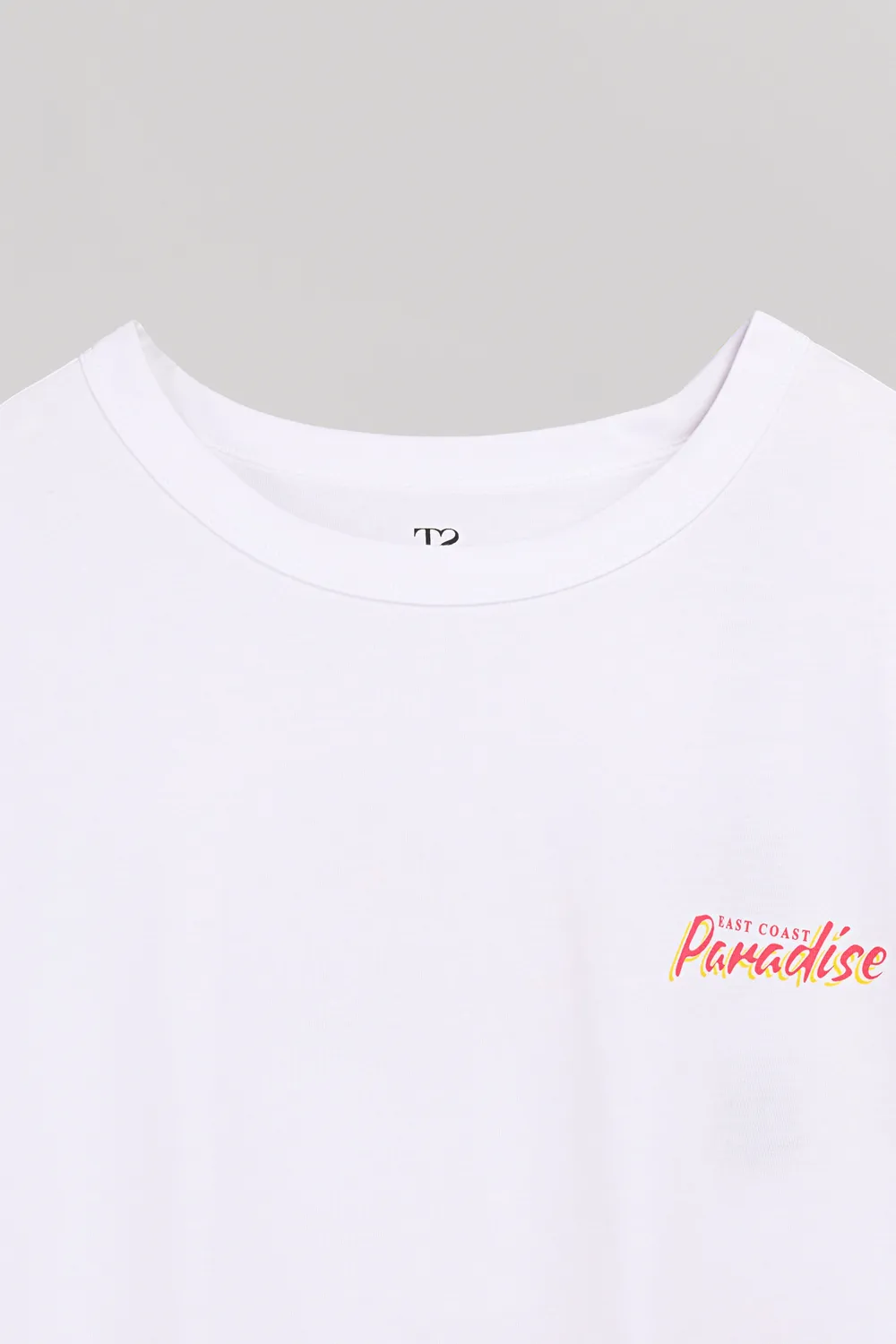 Teddy Smith T-PLAYA BLANC t-shirt bianca oversize donna