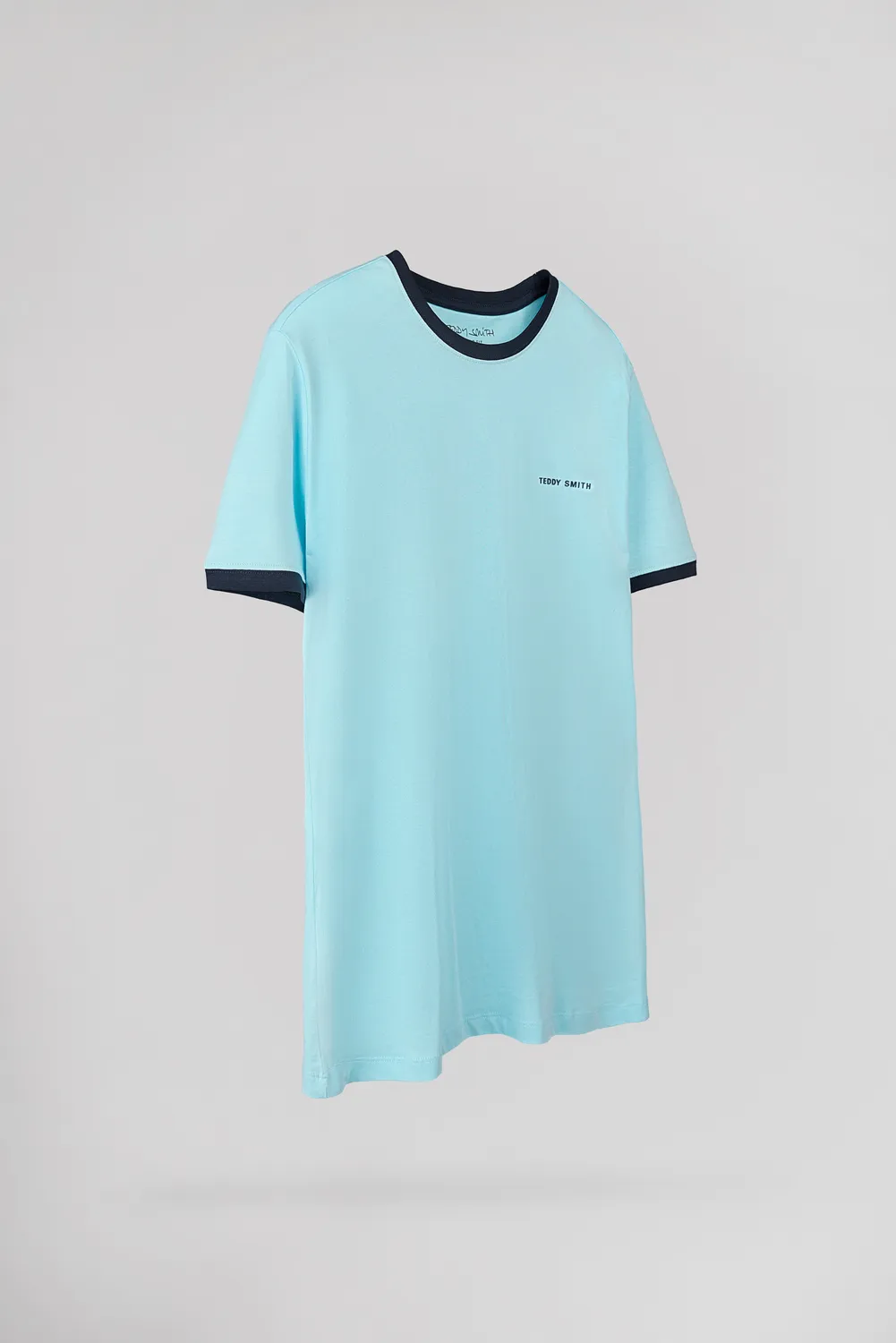 Teddy Smith The-Tee 2 R MC T-Shirt Blu Laguna