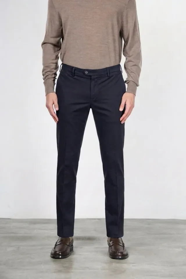 Mason's New York chino uomo blu notte modal regular