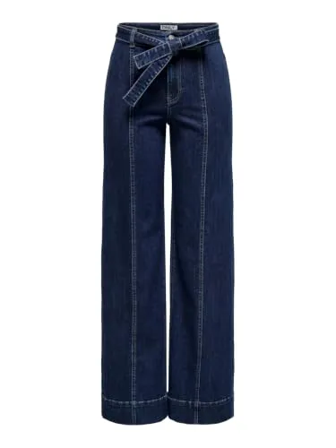Only Onlmadison Jeans Donna Wide Leg S Vita Alta