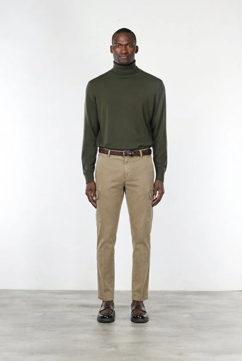 Mason's Chile pantalone cargo uomo tortora extra slim
