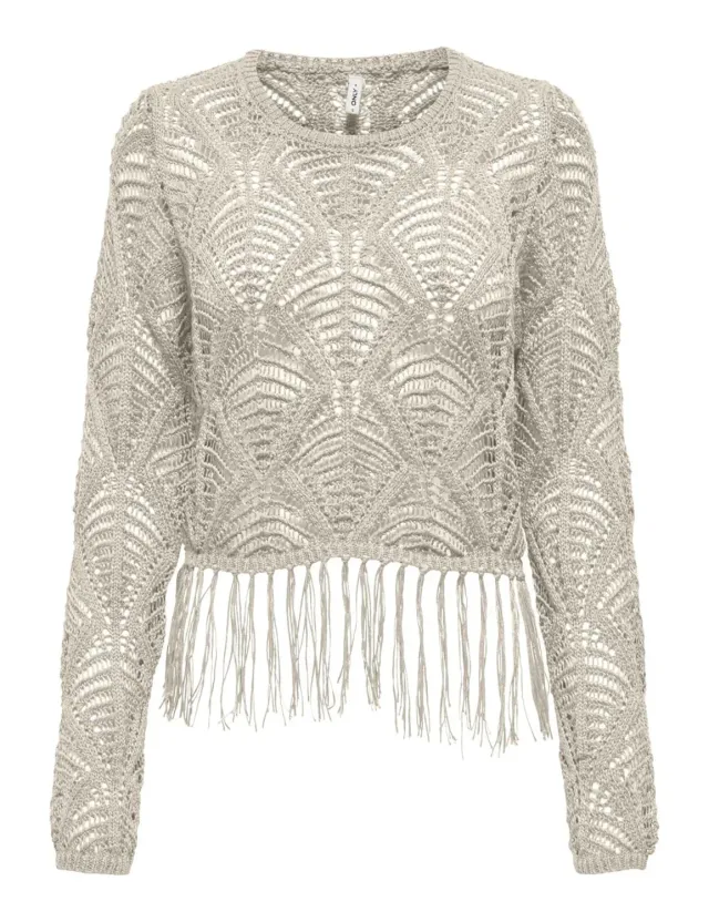 ONLY Onlleonie LS maglia betulla XS strutturata