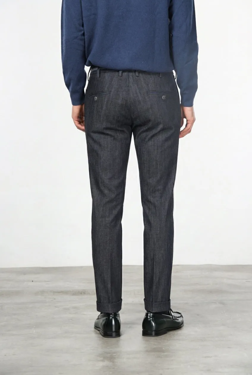 Mason's New York Winter chino denim blu navy regular