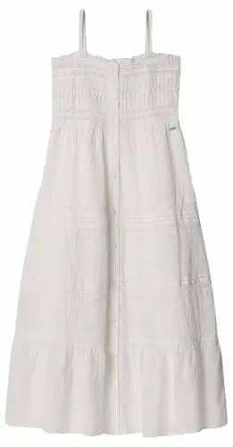 Pepe Jeans Idana Vestito Bambina 12 Anni Maxi Pizzo