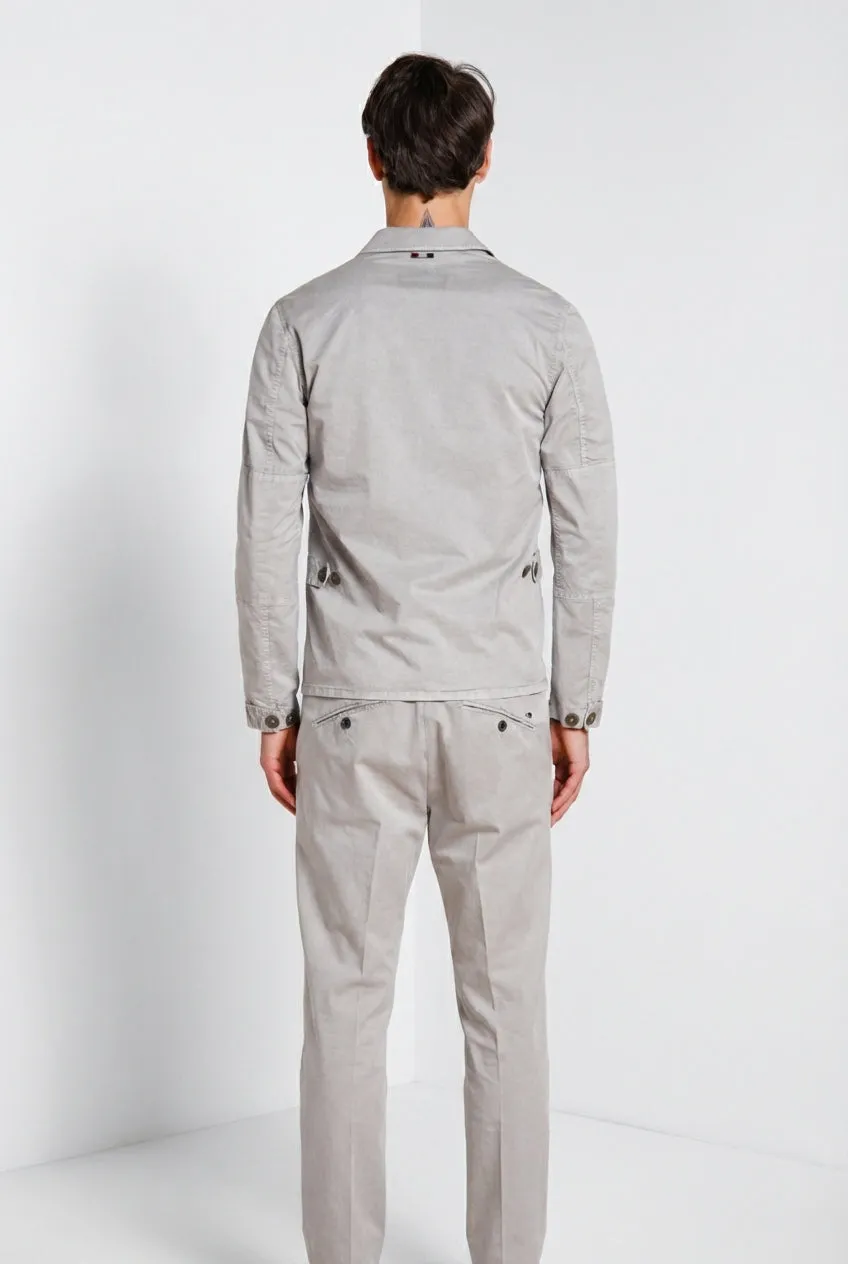 Mason's Flyshirt giubbotto overshirt basalto stretch