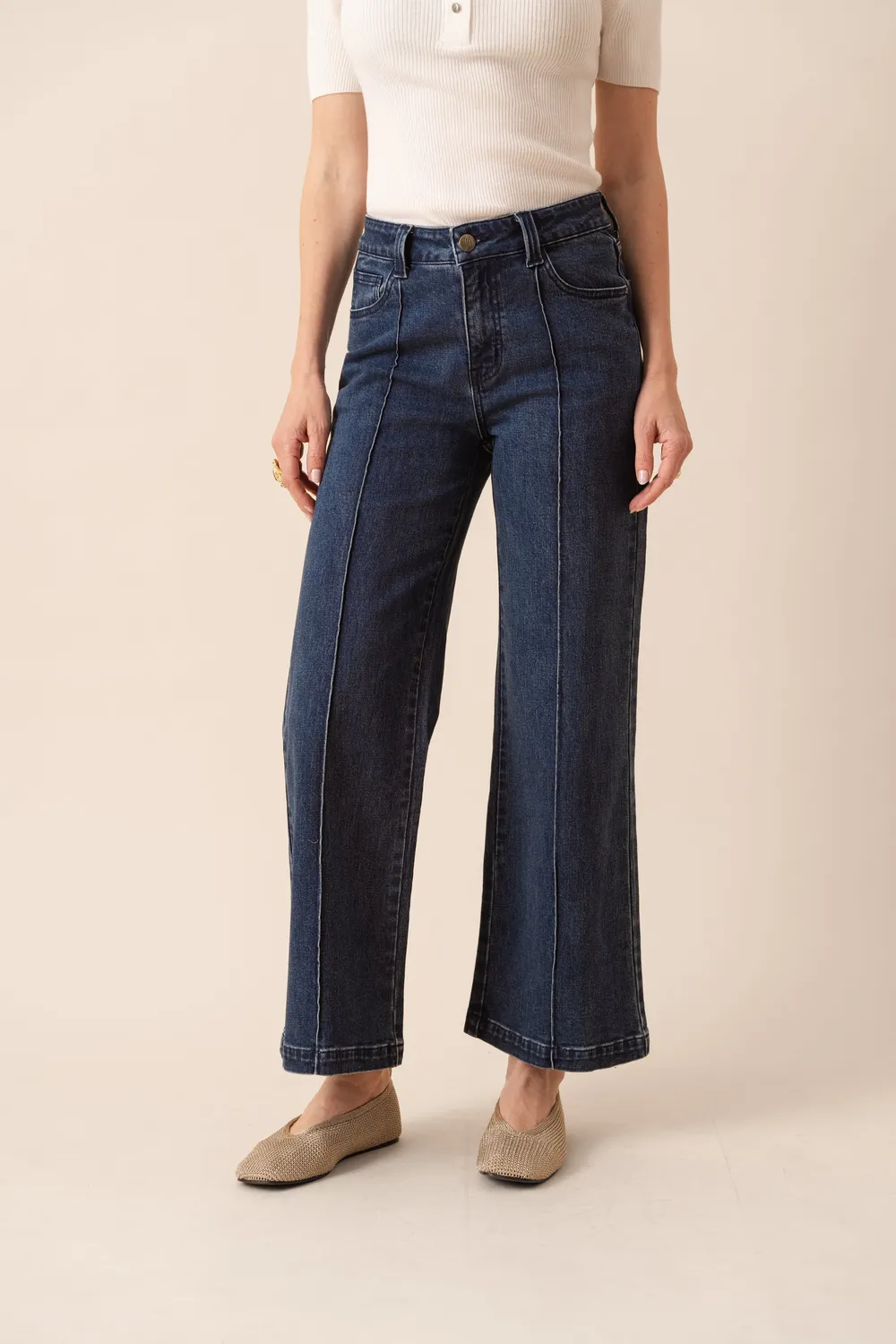 Oraije Faustinette jeans flare blu scuro