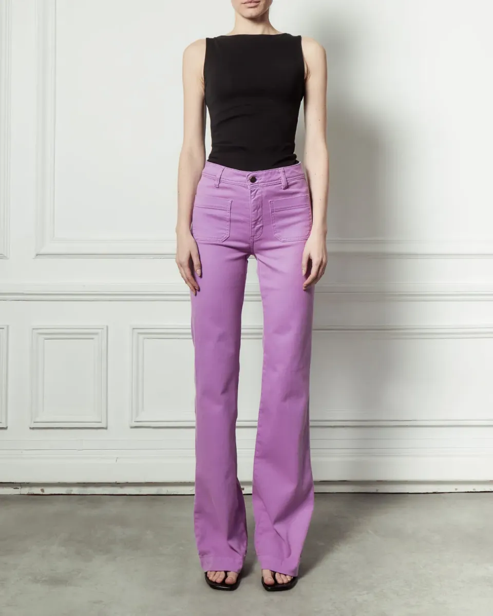 acquaverde Charlotte pantaloni bootcut Iris