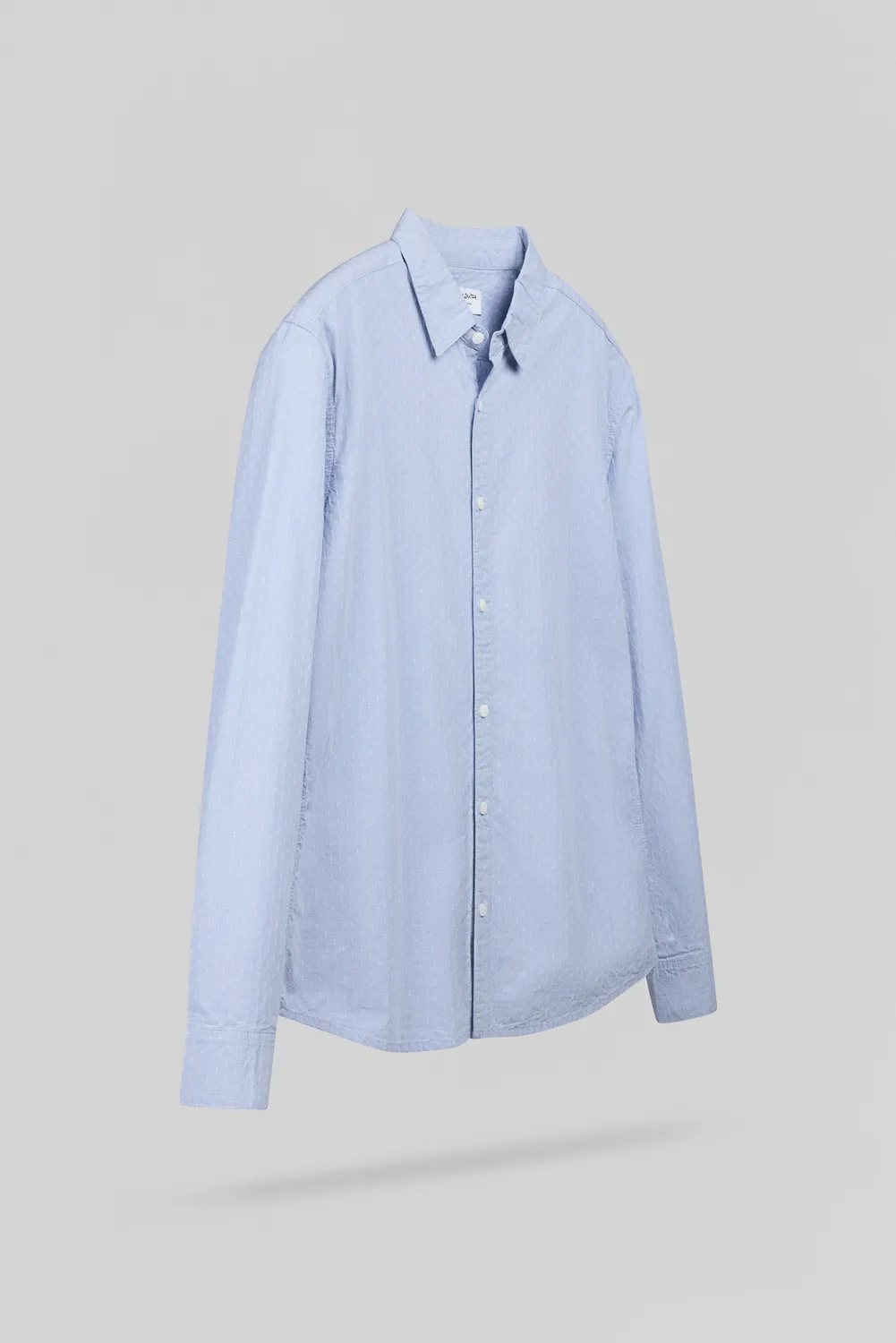 Teddy Smith C-Dobby ML Camicia Uomo Pastel Blue Cotone