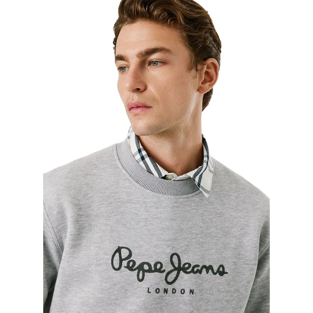 Pepe Jeans Macbeth Melange Crew Felpa Uomo L Grigia