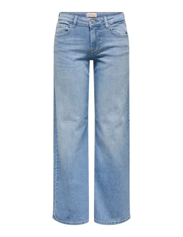 ONLY Onljudy jeans straight vita bassa taglia S denim