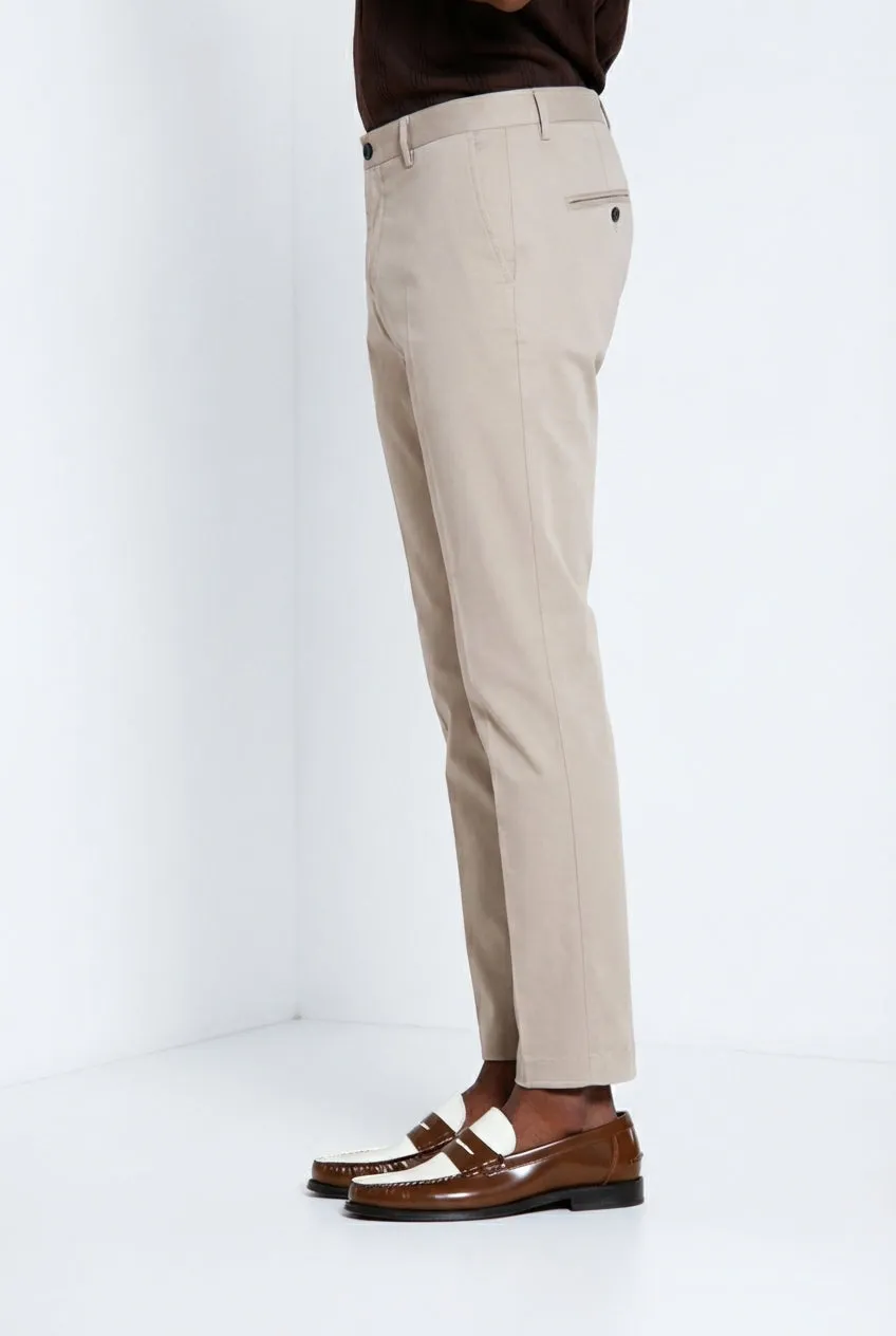 Mason's Osaka 1 Pinces chino grigio medio carrot fit