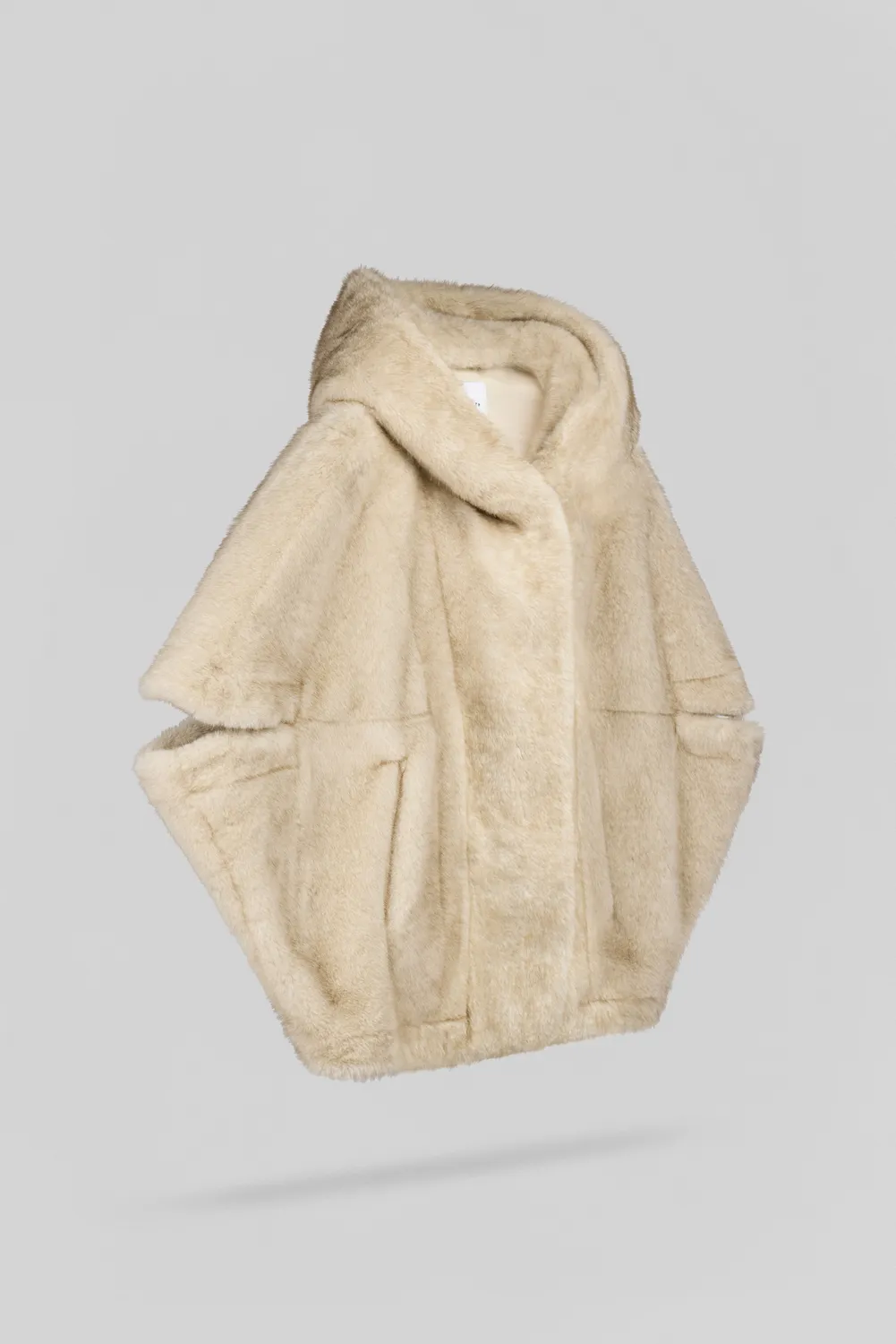 Teddy Smith B-Anouk giubbotto pelliccia sintetica beige wolf