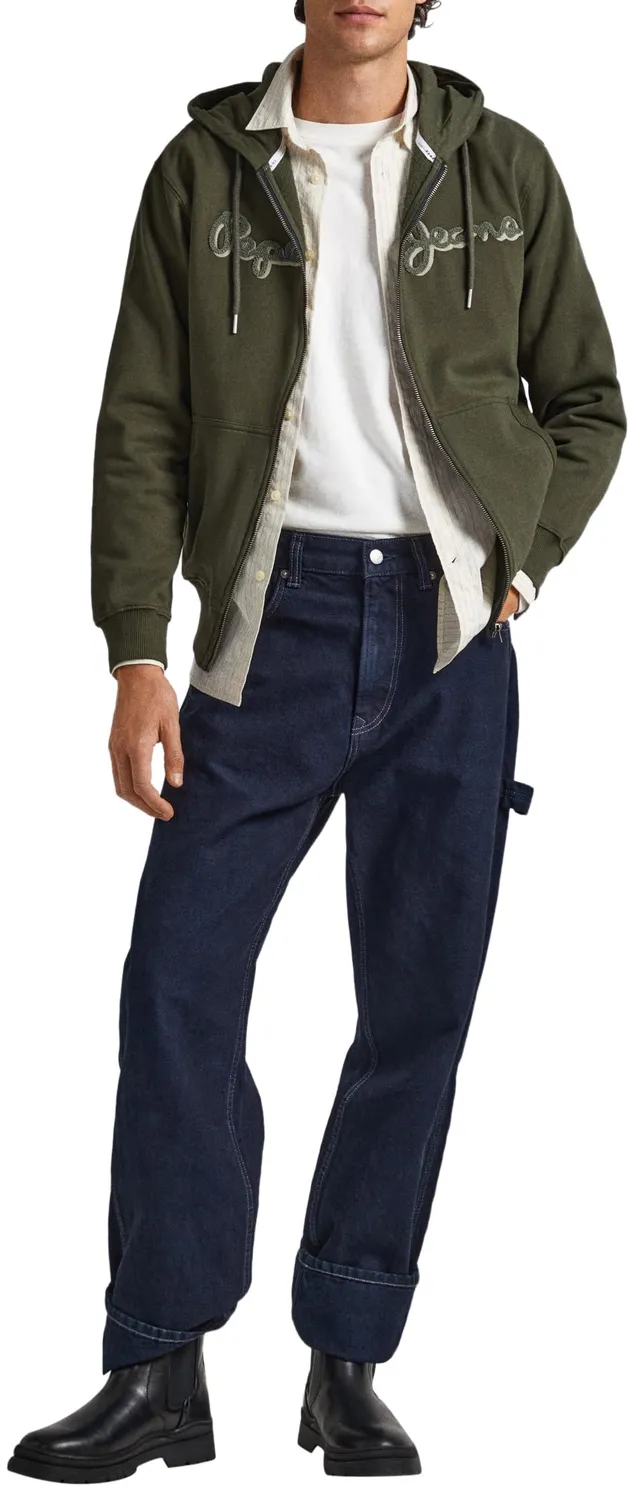 Pepe Jeans Ryan Felpa Zip Cappuccio Nera L