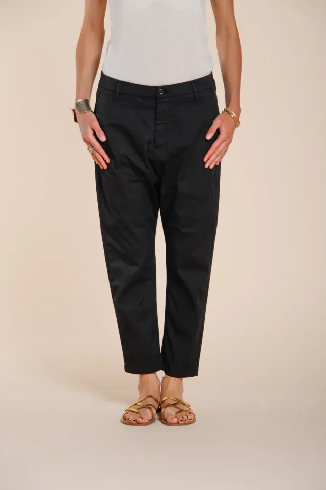 Mason's Malibu Jogger chino donna nero carrot fit