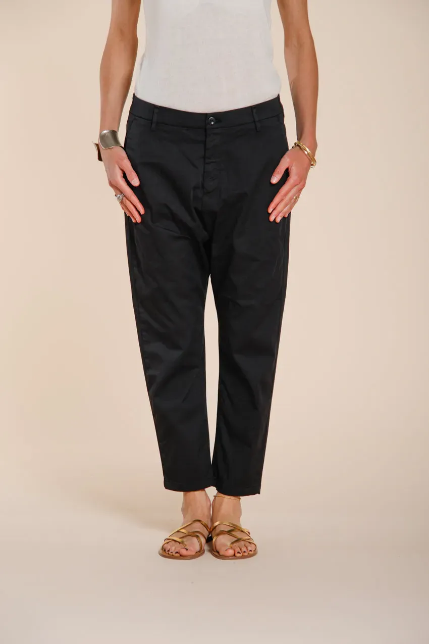 Mason's Malibu Jogger chino donna nero carrot fit