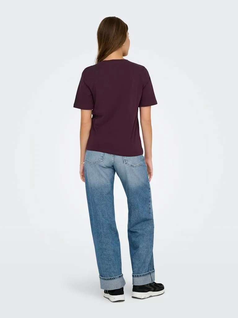 ONLY Onlriri t-shirt donna stampa grafica cotone