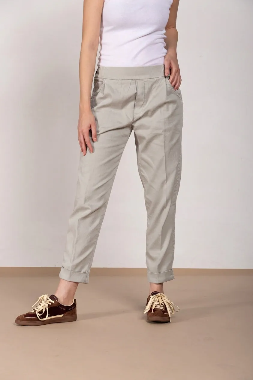 Mason's Easy Jogger pantalone chino donna celeste relaxed