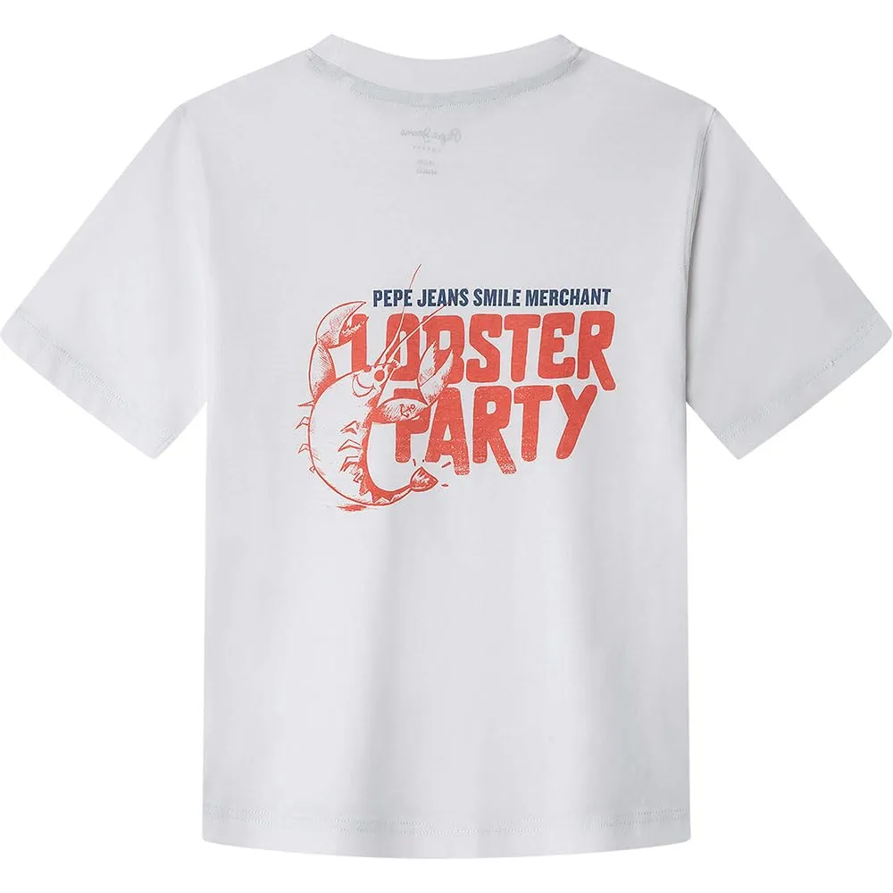 Pepe Jeans George T-Shirt Bambino 10 Anni Bianca